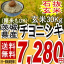 【送料無料】22年茨城県産チヨニシキ玄米30kg※送料無料/沖縄・全ての離島を除く【玄米30キロ/希望で精米27キロ】茨城県:【がんばろう!茨城】【smtb-TD】【YDKG-kj】