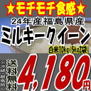 福島県産ミルキークイーン白米10kg( 5kgX2袋）※送料無料/沖縄・離島を除くお米・食品同梱OK