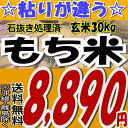 【石抜き処理済】【送料無料】もち米玄米30kg【もち米】 【smtb-TD】【tohoku】