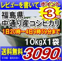 レビューを書いて送料無料福島県産コシヒカリ 10kg　(沖縄・離島へのお届け不可)衝撃の48%オフ★お一人様いくつでも