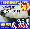 レビューを書いて送料無料22年福島県産コシヒカリ 10kg　※沖縄・全ての離島へお届け不可福島県：食品も同梱OK♪