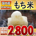 もち米 白米 5kg 国内産100% 送料無料 通常発送...