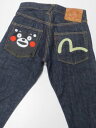 EVISU エヴィス ジーンズ 日本製 熊本ガンバレ! くまモン×エビスコラボ カモメ刺繍 ノーウォッシュ テーパードスリム No2 No2000T EGD2000TK001 送料無料,evisu 恵比寿 戒 かもめ デニム メンズ アメカジ B系 【あす楽】ポイント プレゼント 人気 おすすめ エビス EVISU