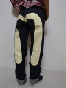 EVISU エビスジーンズ ホワイトペイント 大黒 ゆったりストレート No2No2001 日本製 EGD20012XDW【送料無料】evisu,エヴィスジーンズ ポイント プレゼント【あす楽】アメカジ レプリカ インディゴ セルビッチ デニム HIPHOP B系 ストリート系 人気 おすすめ
