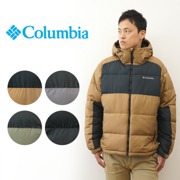 Columbia（コロンビア） Pike Lake Hooded Jacket パイク レイク フーデッド ジャケット オムニヒート 搭載 撥水 中綿 ダウンジャケット メンズ レディース アウター ブルゾン マウンテン パーカー 2022-2023モデル アウトドア キャンプ 山登り 冬 防寒 通勤 通学 【WE0020】