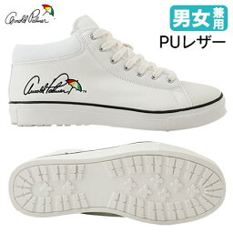 スパイクレス <strong>ゴルフシューズ</strong> アーノルドパーマー Arnold Palmer <strong>ハイカット</strong> PUレザー JYPCK05 男女兼用 2021年モデル