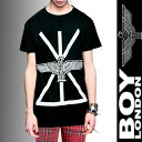 BOY LONDON×LONG　CLOTHINGイーグルロゴ＋ユニオンジャックのコラボTシャツロックファッション,パンクファッション,ロックテイスト,パンクテイスト,ユニセックス  BOY LONDON×LONG　CLOTHINGイーグルロゴ＋ユニオンジャックのコラボTシャツロックファッション,パンクファッション,ロックテイスト