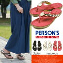 (パーソンズ ジーンズ) PERSON'S JEANS ビーチサンダル レディース 歩きやすい キラキラ 旅行 つっかけ ぺたんこ サンダル ビジュー トングサンダル ラインストーン ビーチサンダル ヒール スリッパ 夏 プール 海 PS-159