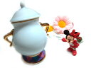 【正規品】【東京ディズニーランド限定】【食器・陶器】美女と野獣☆シュガーポット♪ お砂糖入れ 大人気脇役☆ディズニーリゾートお土産袋付き♪
