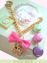 【日本限定】Les secrets LADUREE Paris(スクレ・ラデュレ)☆ハローキティ×ラデュレ マカロン☆ バッグチャーム ♪