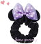【SALE】【東京ディズニーリゾート限定】 シュシュ ミニー リボン パープル ドット ヘアゴム ヘアーアクセサリー 東京ディズニーリゾートお土産袋付き【DISNEY】