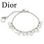 【42%OFF】Christian Dior クリスチャン・ディオール★ブレスレット ブレス★シルバー ジルコニア クローバー D17130 GFL 【保存袋付き】