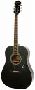 【送料無料】Epiphone DR-100 Ebony(EB)【RECOMMEND:三条本店STAGE】【商品番号 10011723 】