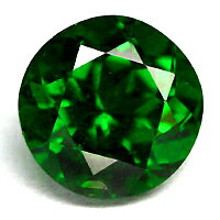 グリーンガーネット0．99CT【サマーセール・C】ラウンド結晶から放たれる濃厚なグリーンの輝き！