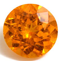 マンダリンガーネット1．58CT明るいオレンジの輝きが魅了