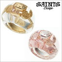 【送料無料】＜HELLO KITTY×SAINTS＞（ハローキティ×セインツ）ローズキティリング （シルバー or ゴールド）★ワールドカップを応援しよう★