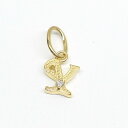 K18 18金 ダイヤ付きイニシャルペンダントヘッド (イニシャルY) ダイヤ0.01ct