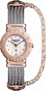 CHARRIOL(シャリオール) St.TROPEZ シェルホワイトダイアル ピンクコンビ レディース028RP.54.326