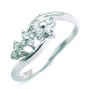 今ならラッピング無料◆Pt ダイヤモンドデザインリング華やかなダイヤモンドリングを