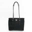 PRADA(プラダ) ショルダーバッグ チェーン 黒 ブラック ナイロン【ブランドバッグ】 【中古】 netshop