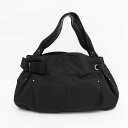 Salvatore Ferragamo(サルヴァトーレ・フェラガモ) ヴァラ ショルダーバッグ 黒 ブラック ナイロン【ブランドバッグ】 【中古】 netshop【2020101】