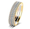 指輪 リング エタニティリング 結婚指輪 ピンキーリング 3本セット大きいサイズ スワロフスキー SWAROVSKI あす楽 DM便送料無料 K18 レディースアクセサリー 彼女 女性 誕生日 プレゼント ギフト クリスマス 大人 可愛い おしゃれ アクセサリー
