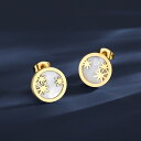 【全品50%OFF!ウィンターセールプレイベント】【10日返品保証/3ヶ月修理保証】 送料無料 プチプラ ピアス 両耳用 レディース 石なし ホワイト ステンレス イエローゴールド スタッド 上品 エレガント 大人 おしゃれ きれいめ モチーフ 星 スター 貝バール te21032002