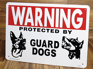 サインプレート（案内板）/警告、番犬に注意