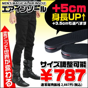 ◆エアーインソール◆お兄系 Men's boots Shoes エアインソール インソール ブーツ メンズ 中敷 中敷き シューズ シークレットシューズ シークレット 靴 レザー お兄系ファッション お兄 メンズファッション JIGGYSSHOP ジギーズショップ