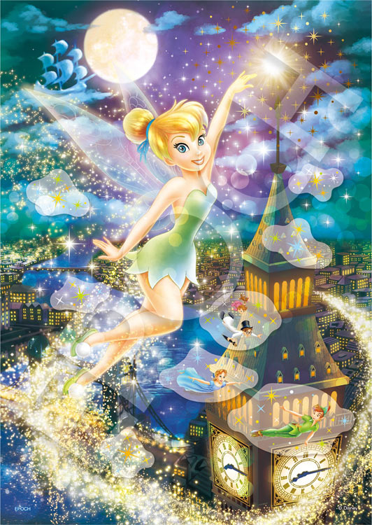 ●予約　<strong>ジグソーパズル</strong> EPO-72-406 Tinker Bell -Fairy Magic- （ティンカー・ベル -フェアリーマジック-）(ピーターパン) 108ピース エポック社 パズル デコレーション パズデコ Puzzle Decoration 布パズル ギフト プレゼント