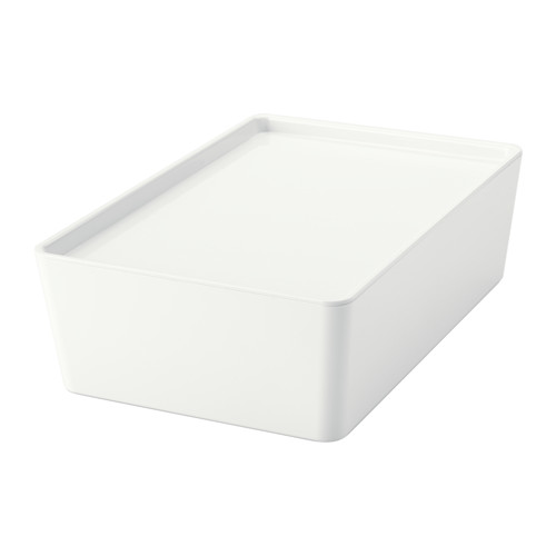【NEW】【人気商品が新しくなって入荷】IKEA(イケア)KUGGISふた付きボックス/ホワイト