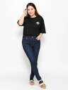 大きいサイズ レディース 【Re-J&SUPURE】接触冷感スキニーパンツLL 3L 4L ボトム パンツ スキニー スキニーパンツ 長パンツ デニム スキニーデニム 接触冷感 すっきり 見せ ぽっちゃり 体型カバー 大人 可愛い かわいい ベーシック おしゃれ 春 春物 春服 春夏 夏