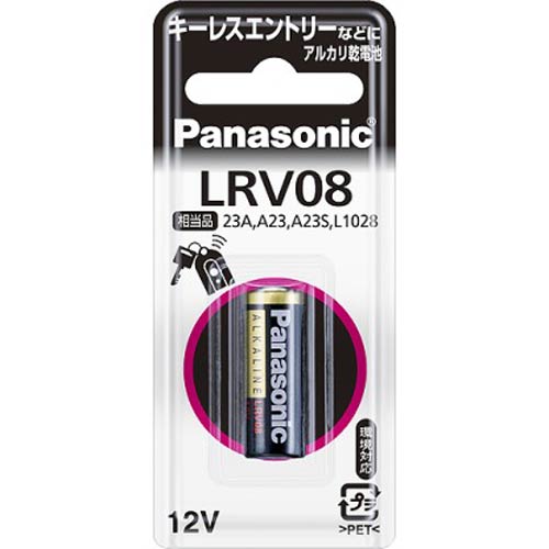 LRV08-1BP【税込】 パナソニック アルカリ電池12V・1本入 [LRV081BPNA]【返品種別A】