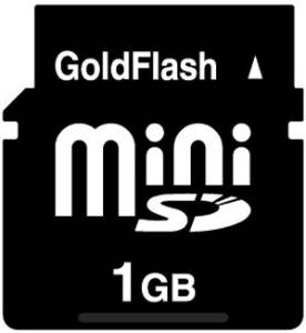 nUebN GoldFlash miniSD[J[h1GByōzHBR-MSD001GA [HBRMSD001GA]