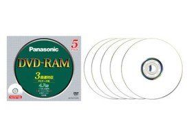 LM-HC47LW5【税込】 パナソニック データ用3倍速対応DVD-RAM5枚パック　4.7GB プリンタブル Panasonic [LMHC47LW5]【返品種別A】