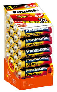 LR6XJ/20SH【税込】 パナソニック アルカリ乾電池単3形 20本パック Panas…...:jism:10849241
