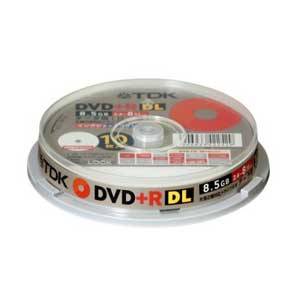 D+R85PWB10PS【税込】 TDK データ用8.5GB 2.4〜8倍速対応DVD+R DL10枚パック　ホワイトプリンタブル [DR85PWB10PS]【返品種別A】【8/16am9:59迄プラチナ3倍ゴールド2倍】【Joshin webはネット通販1位(アフターサービスランキング)/日経ビジネス誌2012】