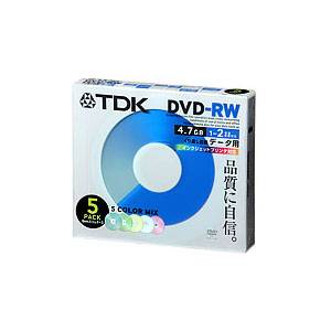 DRW47PMA5S【税込】 TDK データ用2倍速対応DVD-RW 5枚パック　4.7GB カラープリンタブル [DRW47PMA5S]【返品種別A】