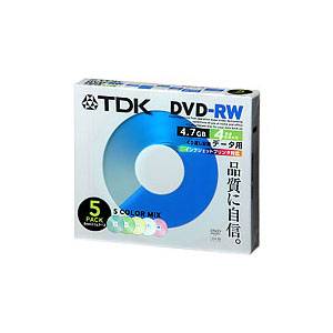 DRW47PMB5S【税込】 TDK データ用4倍速対応DVD-RW 5枚パック 4.7GB カラープリンタブル [DRW47PMB5S]【返品種別A】