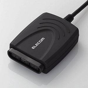 JC-PS201UBK【税込】 エレコム USB to PS/PS2ゲームパッドコンバータ2（ブラック） [JCPS201UBK]【返品種別A】【8/16am9:59迄プラチナ3倍ゴールド2倍】【Joshin webはネット通販1位(アフターサービスランキング)/日経ビジネス誌2012】