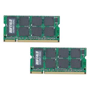 A2/N667-2GX2【税込】 バッファロー PC2-5300対応（DDR2 SDRAM S.O.DIMM）iMac対応メモリ 4GB（2GB×2枚） [A2N6672GX2]【返品種別B】【送料無料】【8/16am9:59迄プラチナ3倍ゴールド2倍】【Joshin webはネット通販1位(アフターサービスランキング)/日経ビジネス誌2012】