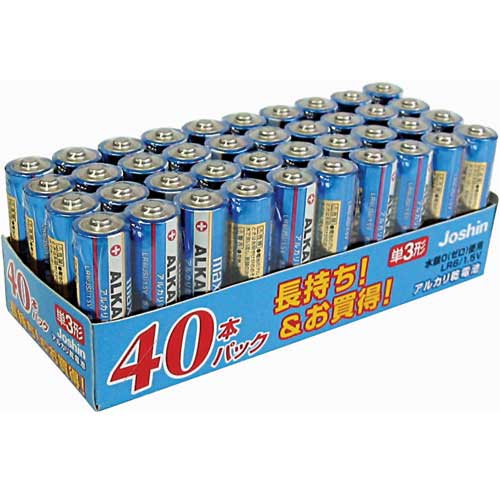LR6(JS)40PTR【税込】 マクセル アルカリ乾電池単3形 40本パック [LR6JS40PTR]【返品種別A】