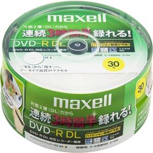 DRD215WPB.30SP【税込】 マクセル 8倍速対応DVD-R DL 30枚パック …...:jism:10615262