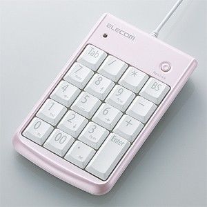 TK-TCM002PN【税込】 エレコム スタンダードUSBテンキーボード（ピンク） [TKTCM002PN]【返品種別A】【8/16am9:59迄プラチナ3倍ゴールド2倍】【Joshin webはネット通販1位(アフターサービスランキング)/日経ビジネス誌2012】