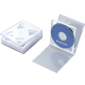 CCD-030DWH【税込】 エレコム 2枚収納 CD/DVDケース 5枚セット（ホワイト） [CCD030DWH]【返品種別A】