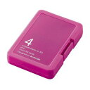 CMC-SDCPPPN エレコム SD/microSDメモリカードケース(バタフライピンク)