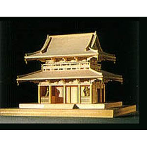 <strong>ウッディジョー</strong> 1/150 木製模型 法隆寺 中門 木製組立キット