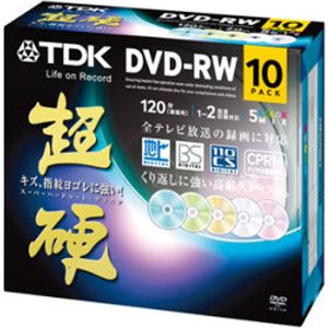 DRW120HCDMA10A【税込】 TDK 2倍速対応DVD-RWカラーミックス 10枚パック [DRW120HCDMA10A]【返品種別A】【Joshin webはネット通販1位(アフターサービスランキング)/日経ビジネス誌2012】