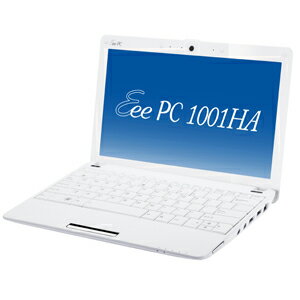 【当店P2倍エントリーで更にUP】ASUS／モバイルパソコン Eee PC 1001HA（ホワイト)【税込】 EEEPC1001HA-XPWH [EEEPC1001HAXPWH]【返品種別B】／※P2倍は5/6am9:59迄。エントリーが必要な企画情報は当店トップページをご参照ください