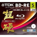 BEV25HCPWA5A【税込】 TDK 2倍速対応BD-RE 5枚パック　25GB　ホワイトプリンタブル 超硬 [BEV25HCPWA5A]【返品種別A】